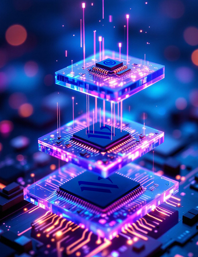 Enterprise brand operating system visual showing structured modular grid representing brand infrastructure and governance