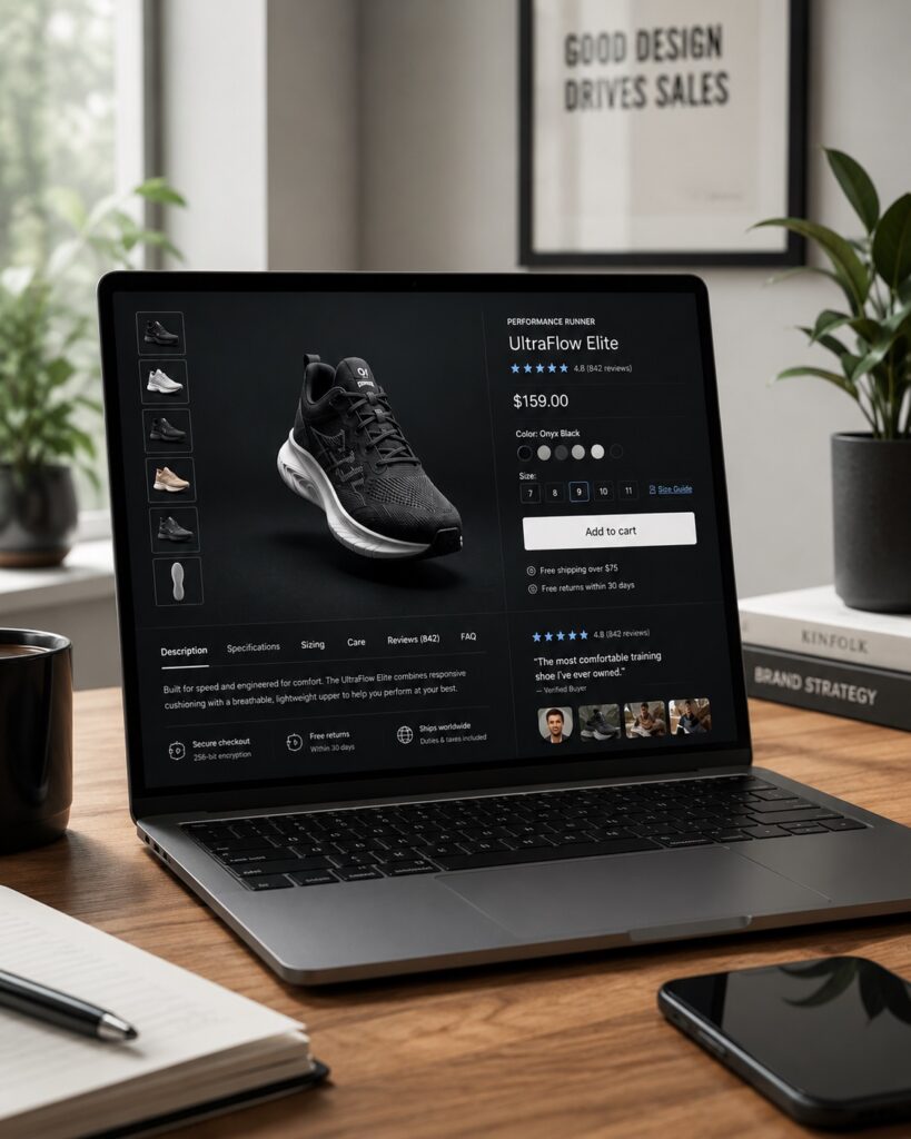 High-Converting Product Page UX Design Example