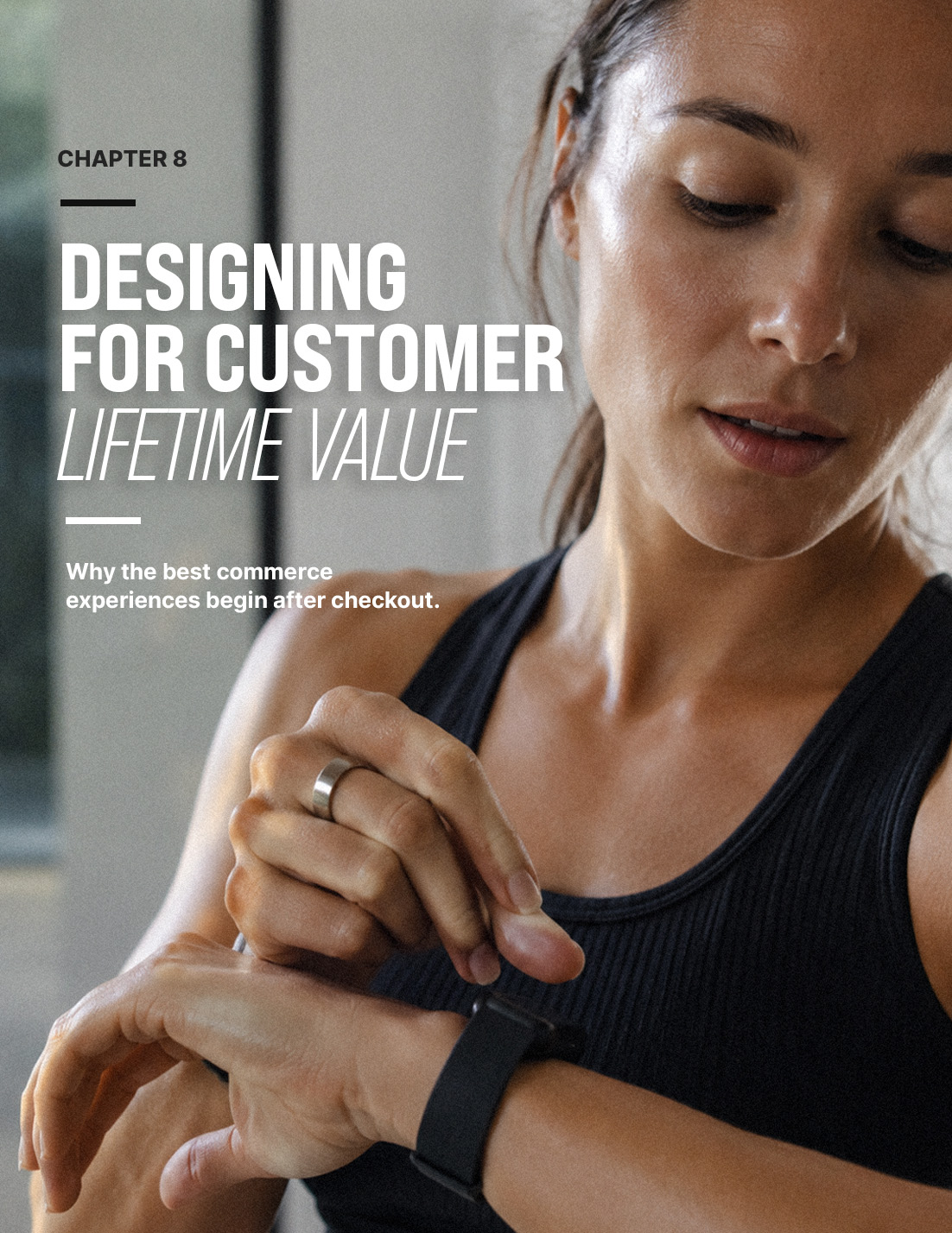 Customer lifetime value — athlete recovering at home on an ordinary evening, representing the relationship after checkout